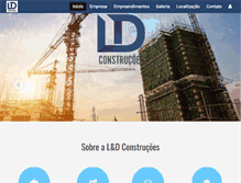 Tablet Screenshot of ldconstrucoes.com